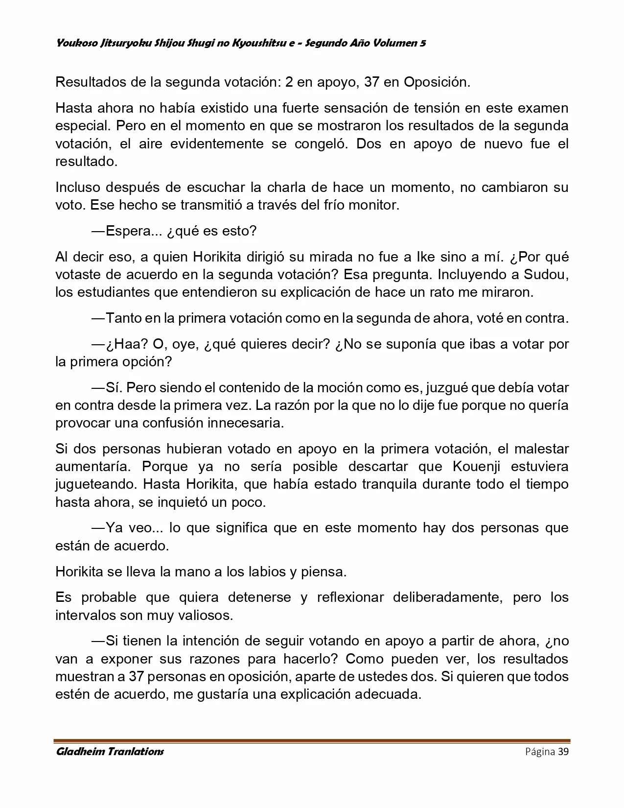 Página 39 del Manga