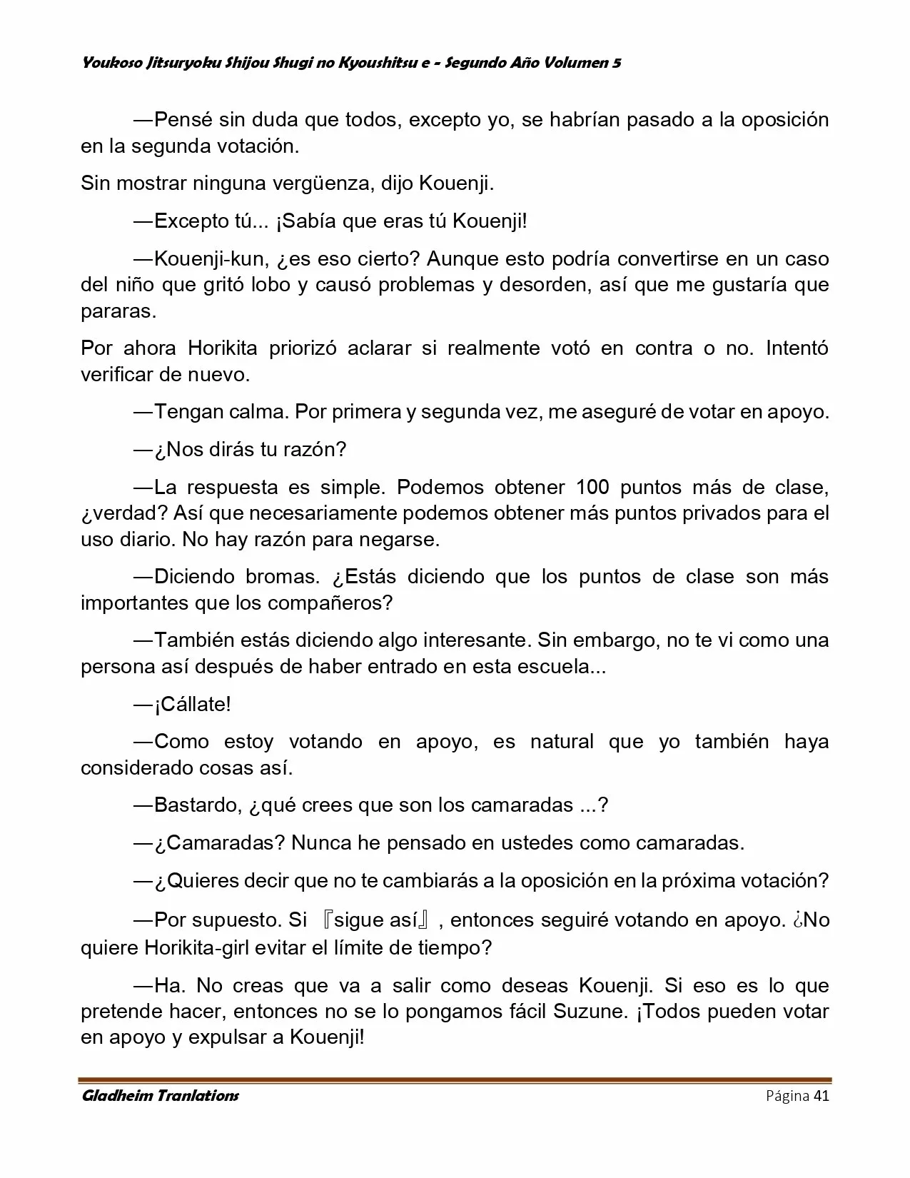 Página 41 del Manga