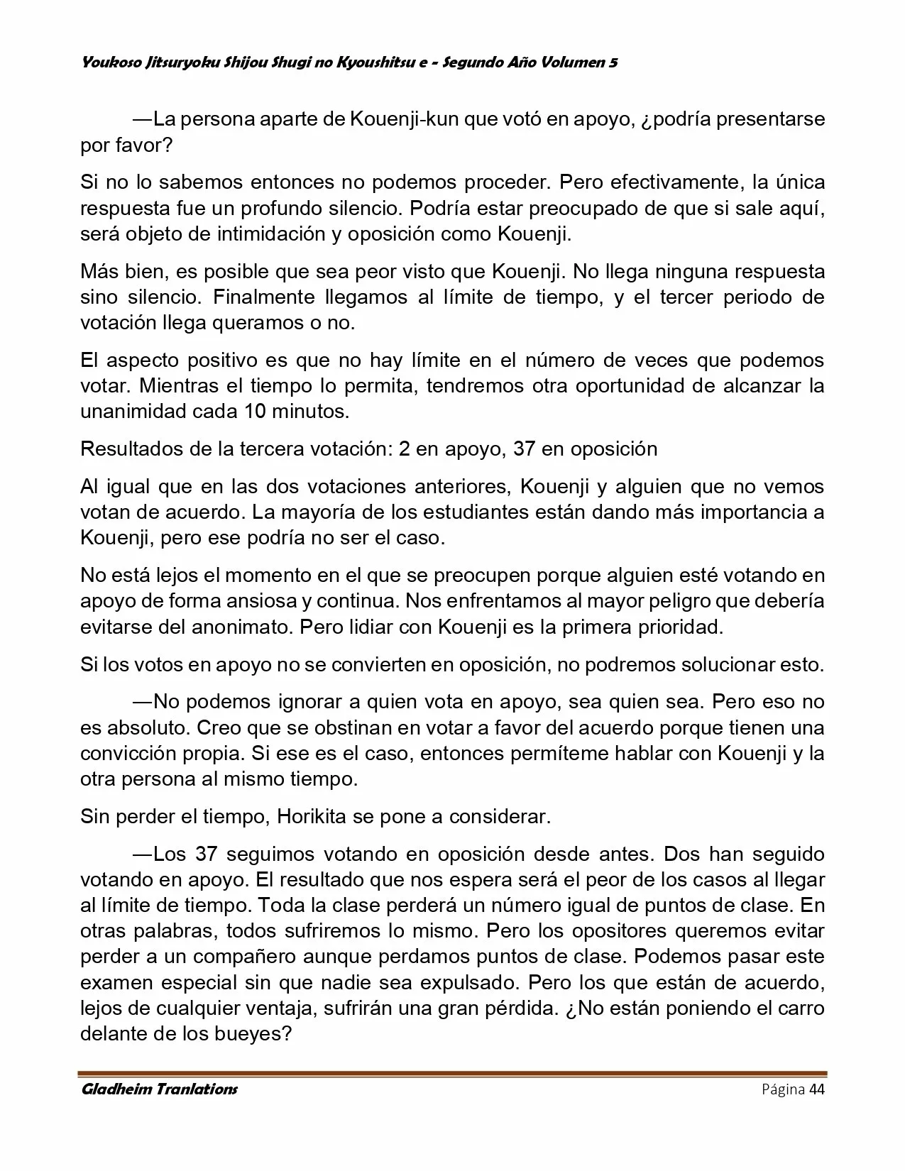 Página 44 del Manga