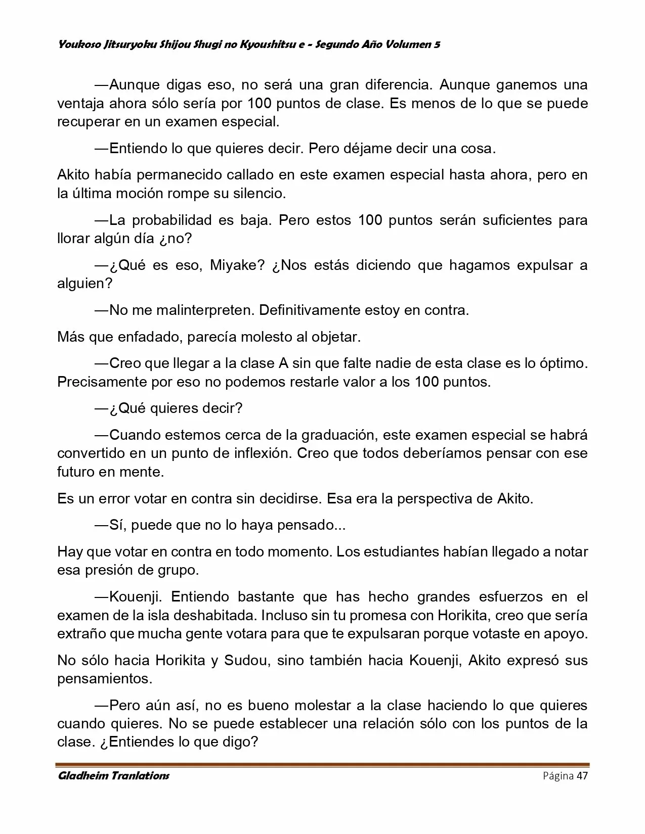 Página 47 del Manga