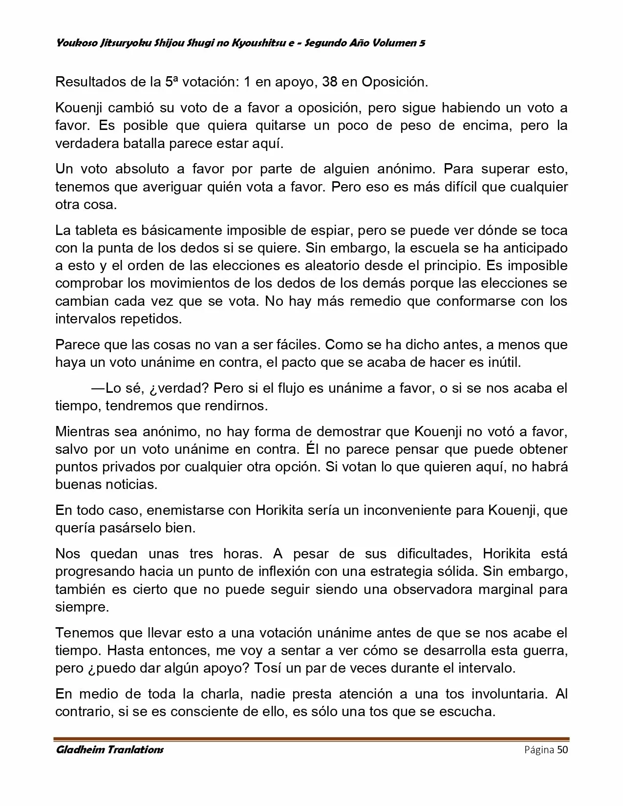 Página 50 del Manga