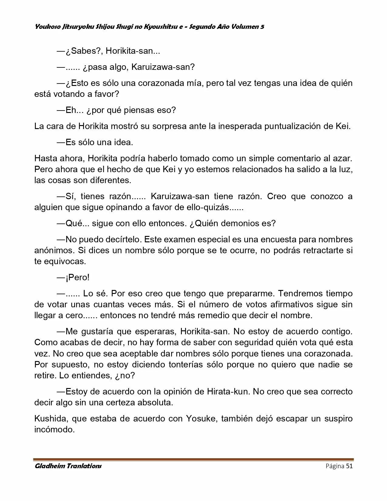 Página 51 del Manga