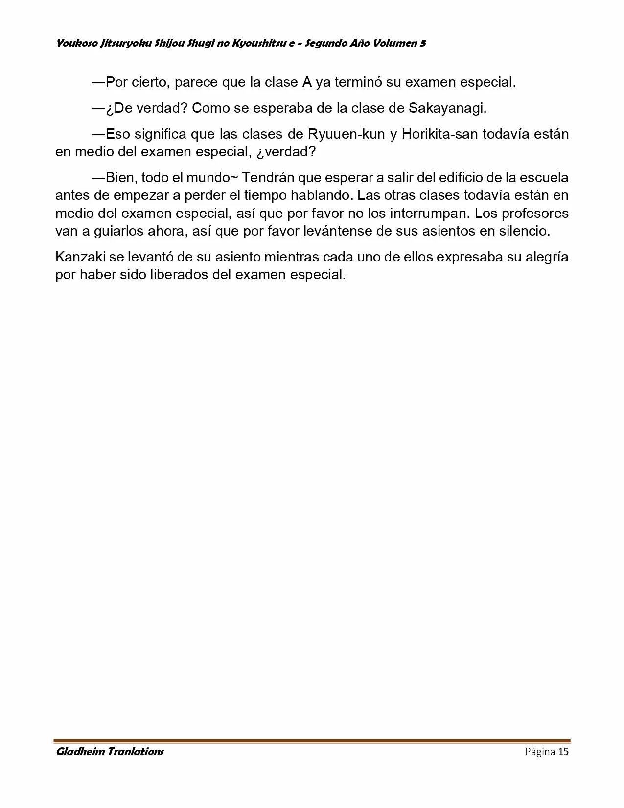 Página 15 del Manga