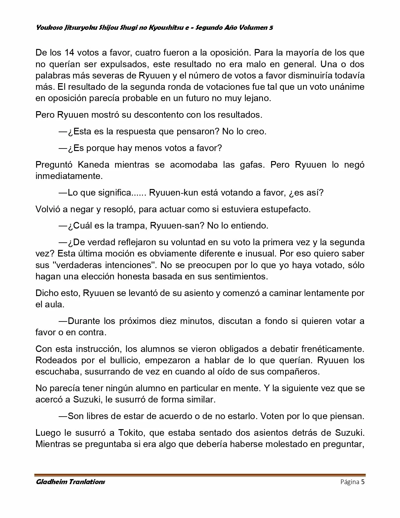 Página 5 del Manga
