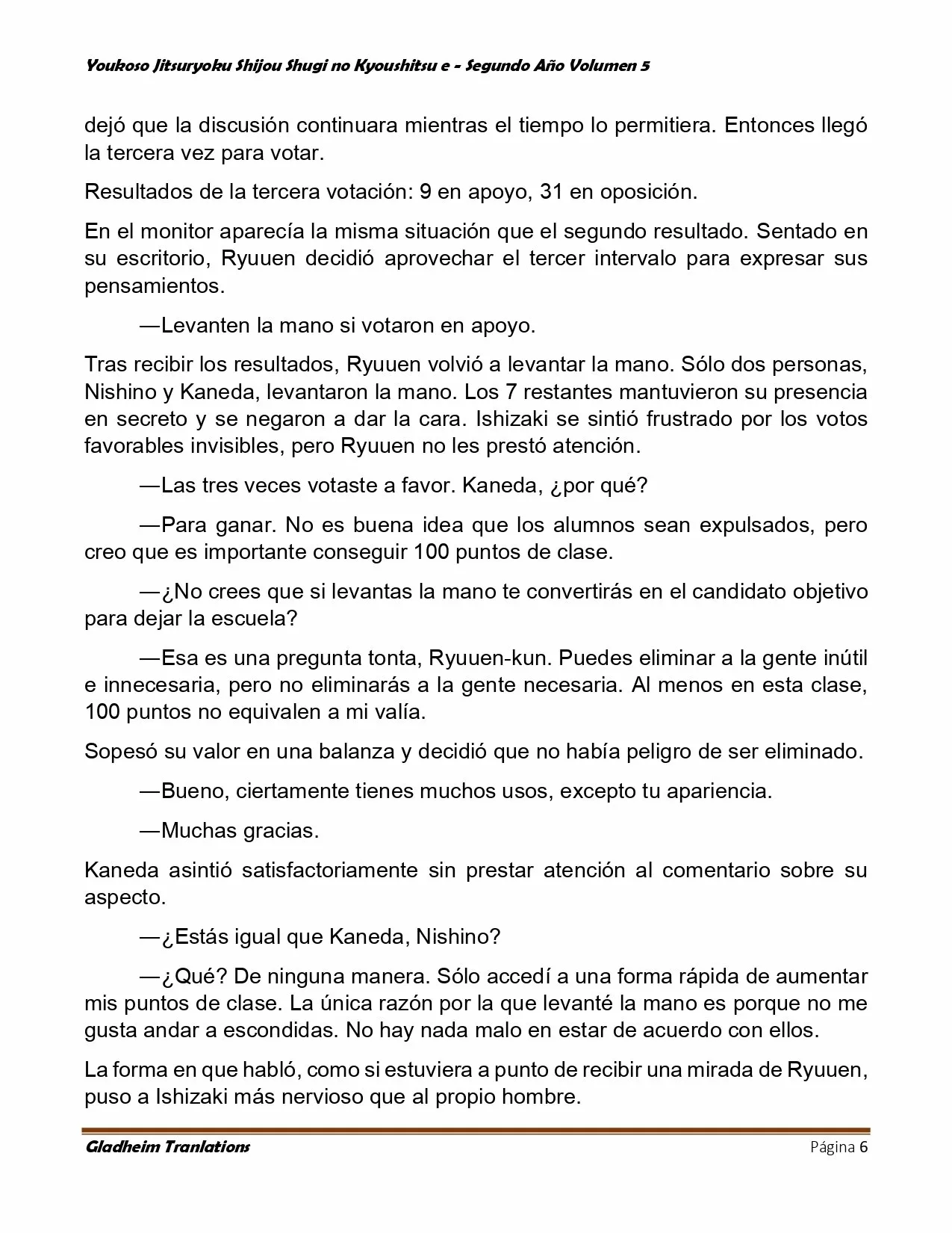 Página 6 del Manga