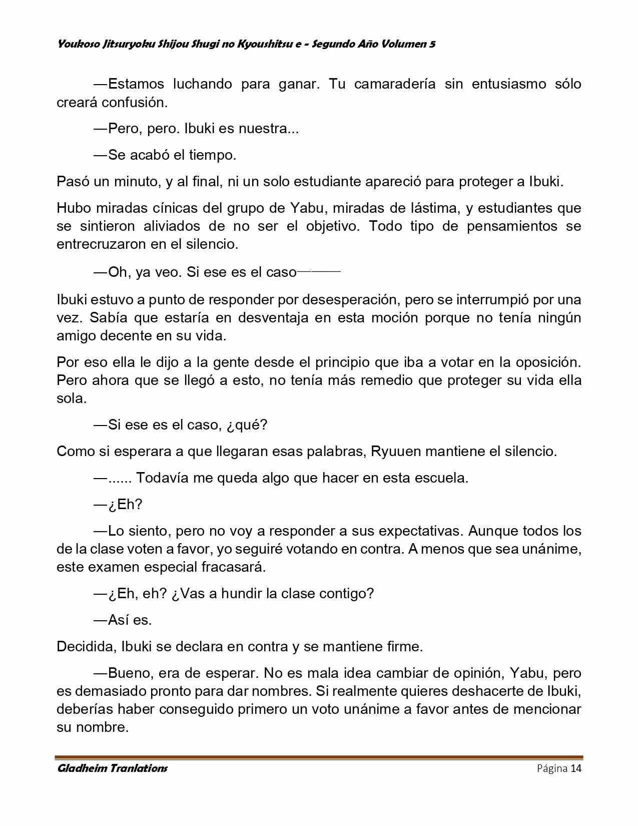 Página 14 del Manga