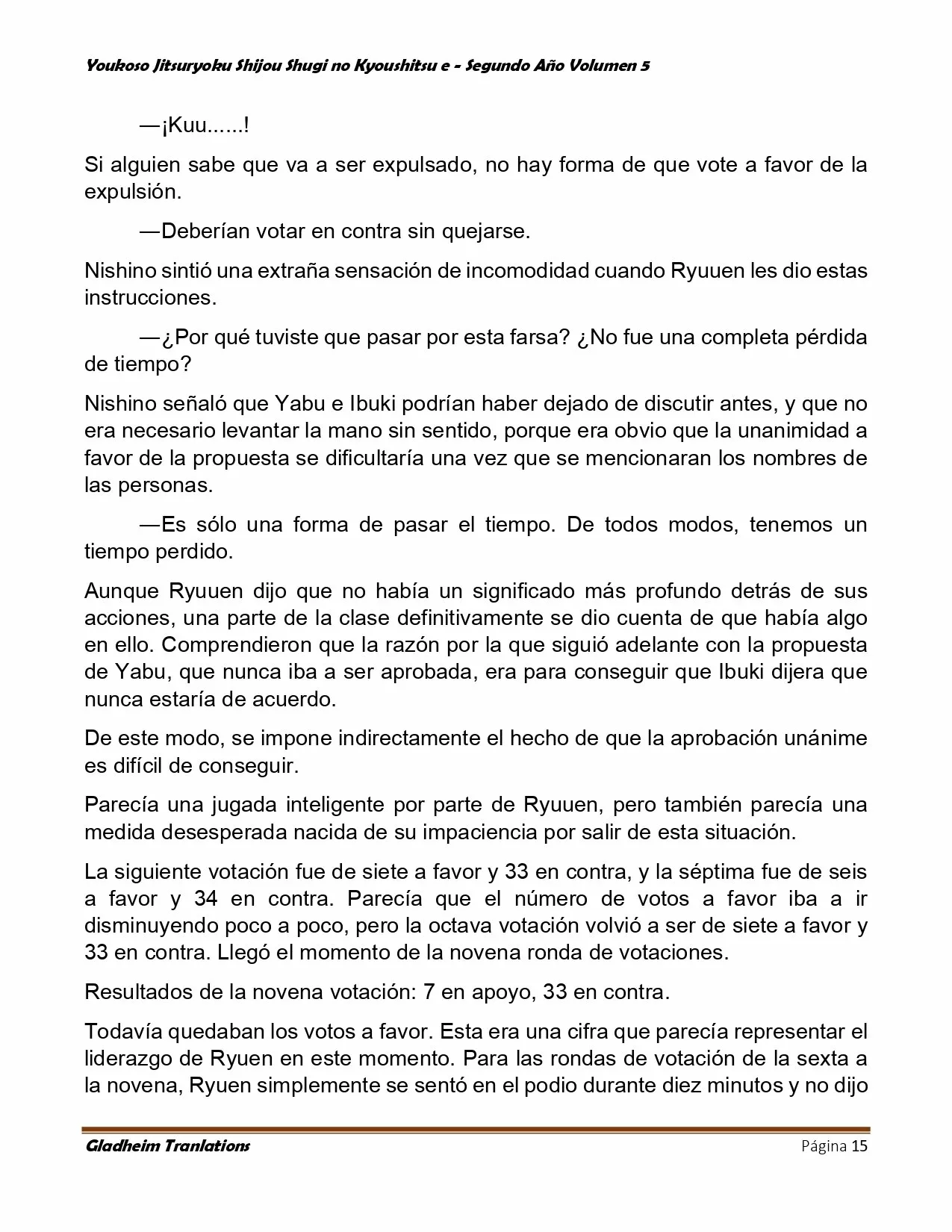 Página 15 del Manga