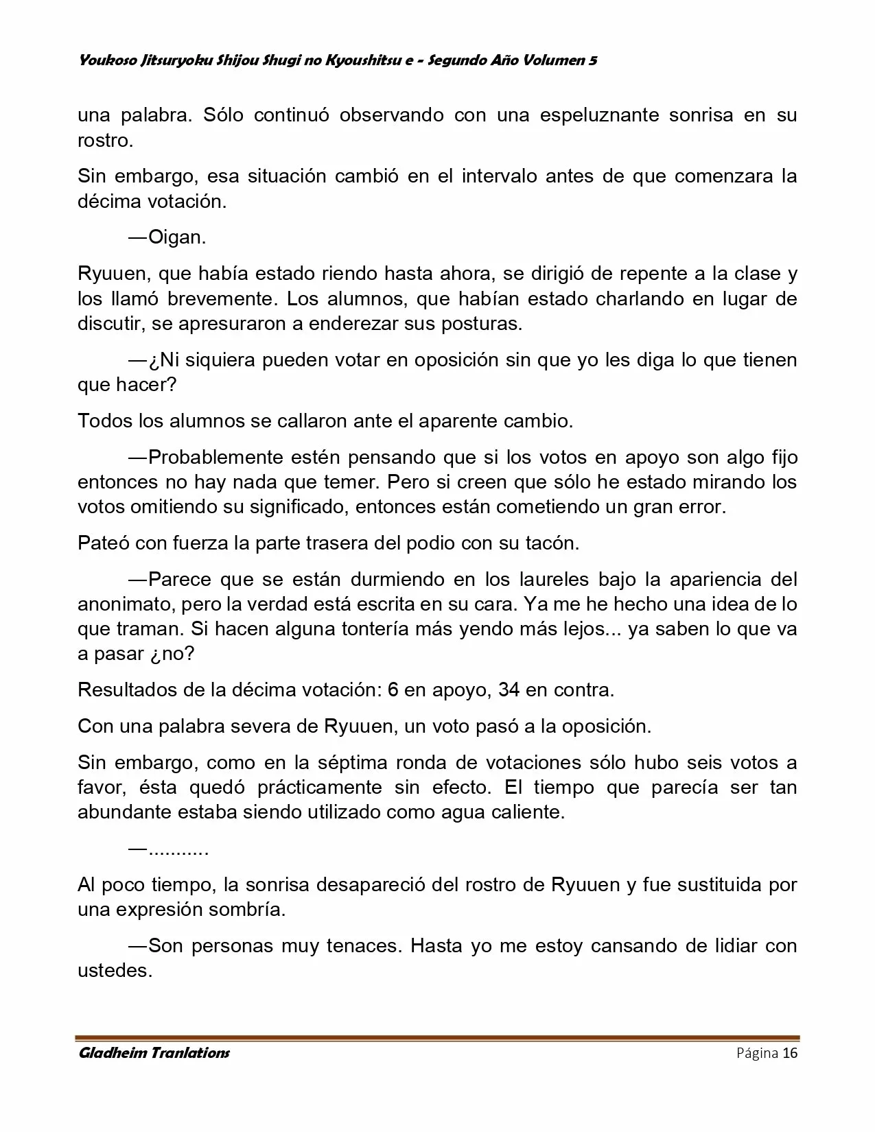 Página 16 del Manga