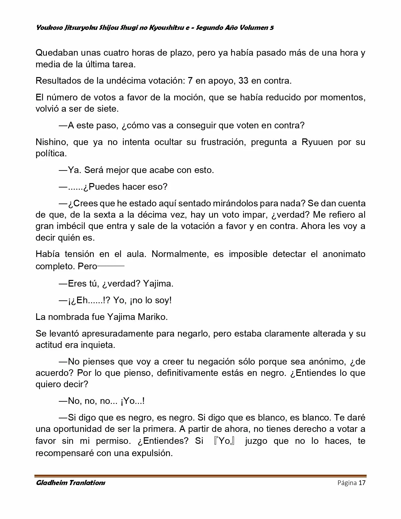 Página 17 del Manga