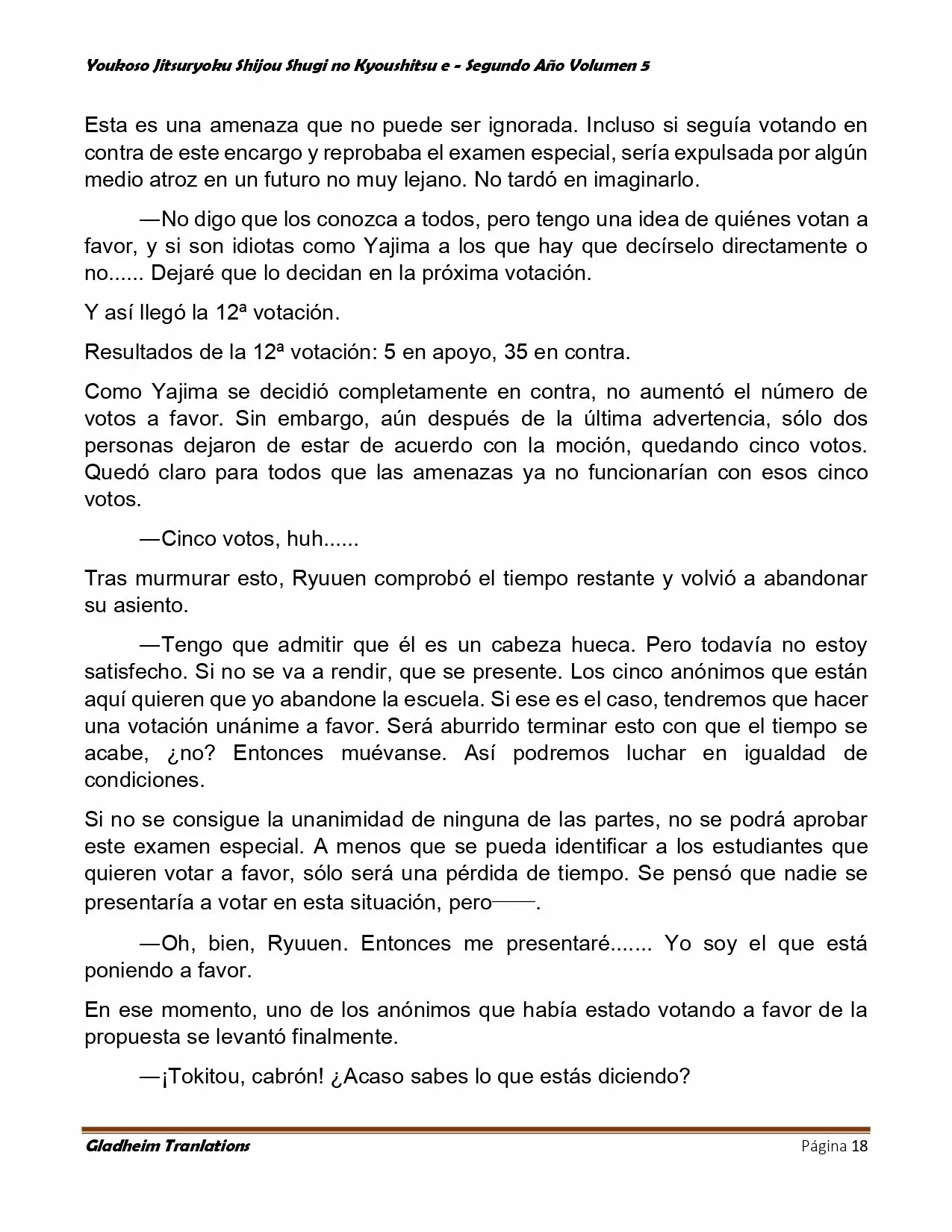 Página 18 del Manga