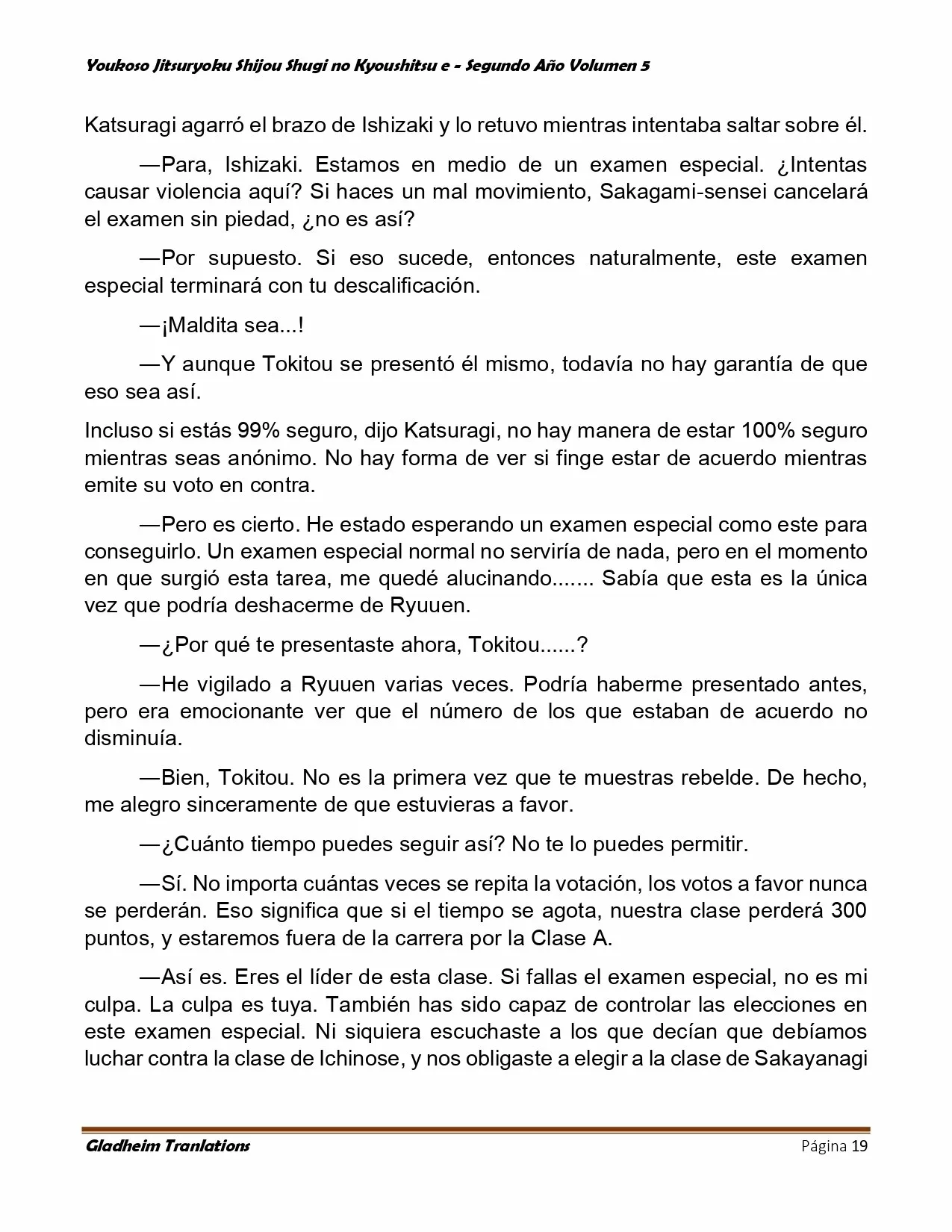 Página 19 del Manga