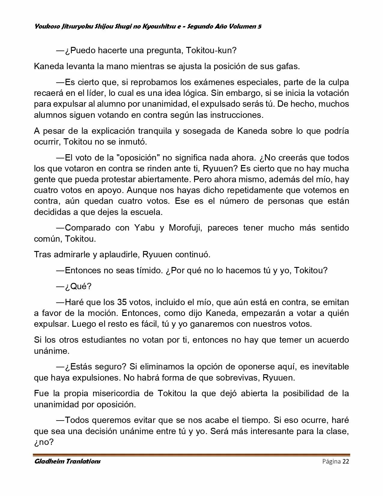 Página 22 del Manga