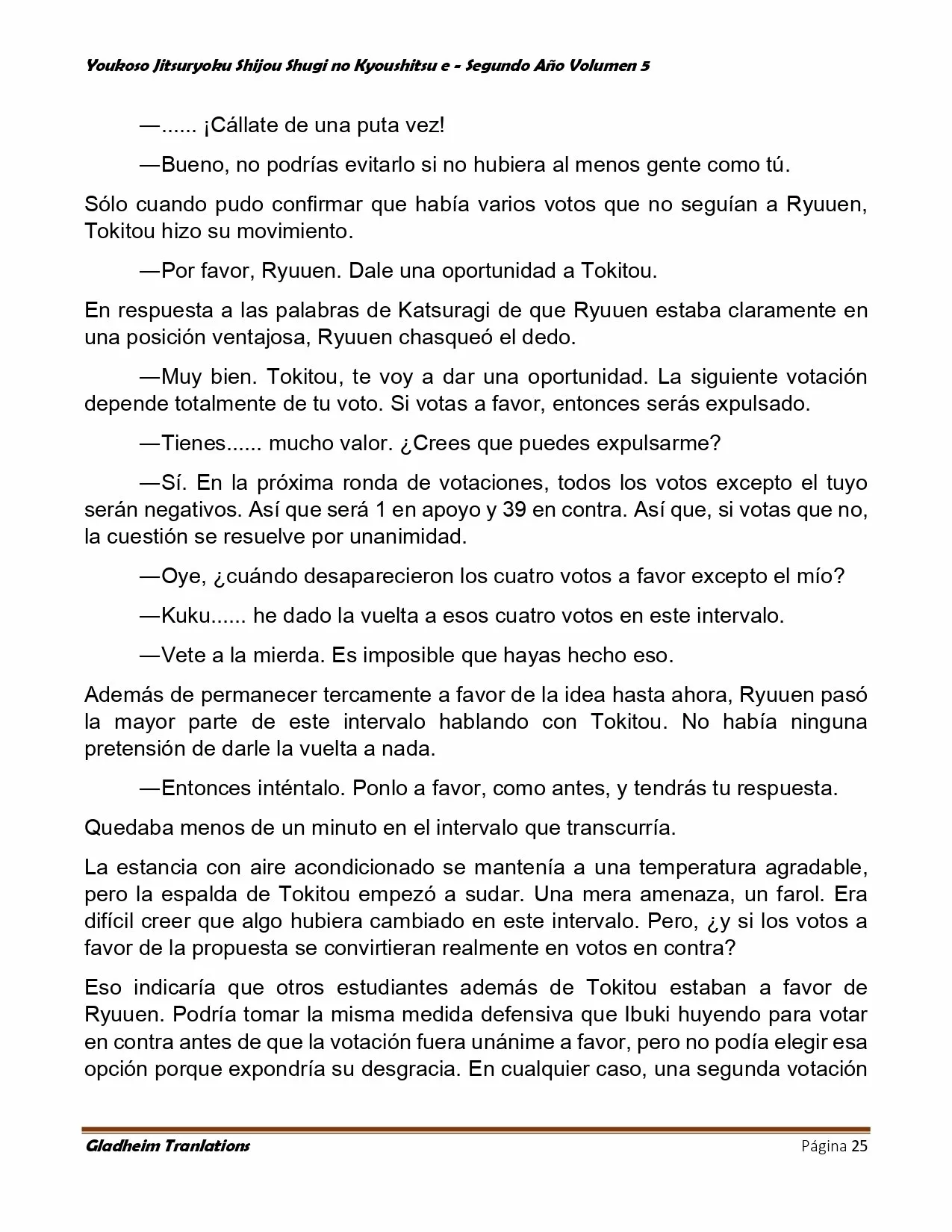 Página 25 del Manga