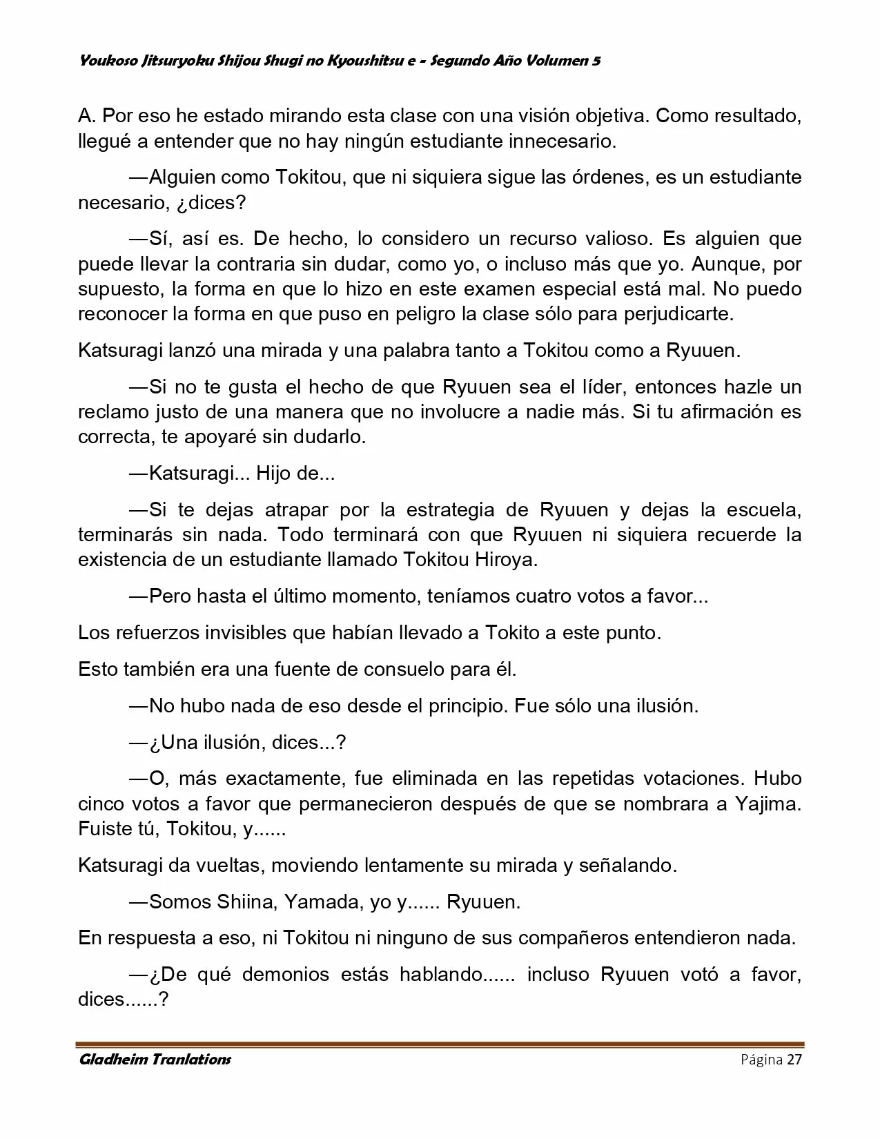 Página 27 del Manga