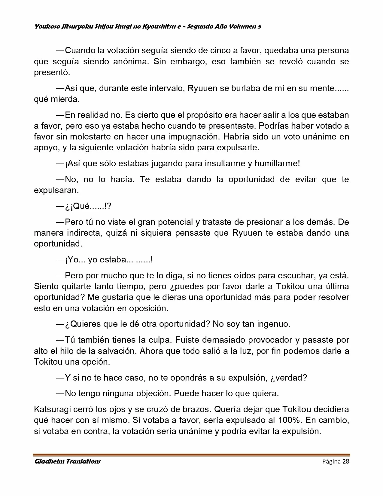 Página 28 del Manga