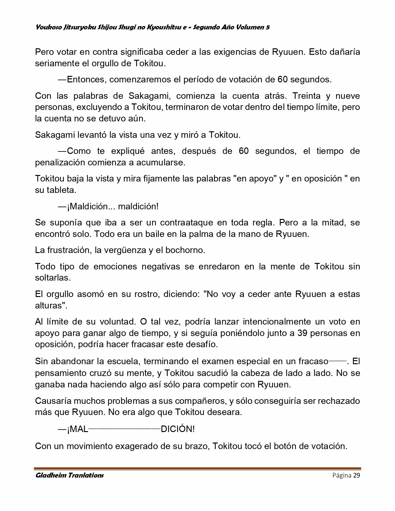 Página 29 del Manga