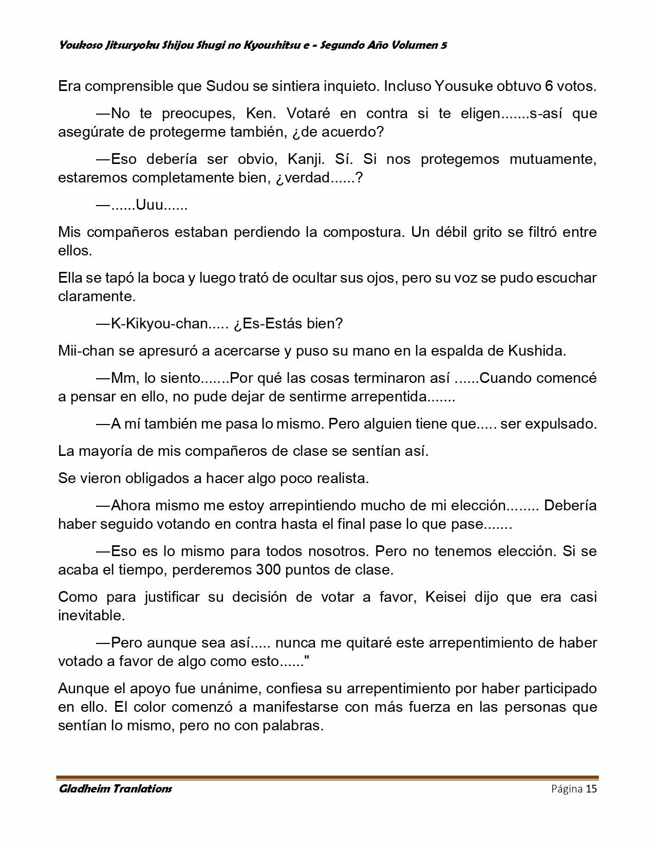 Página 15 del Manga