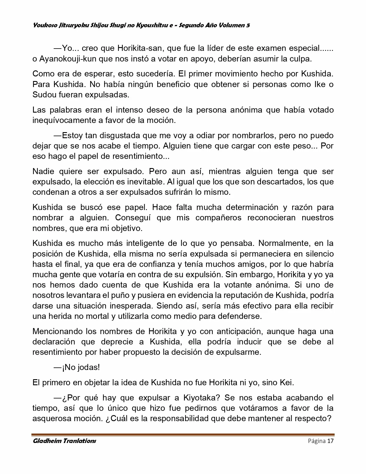 Página 17 del Manga