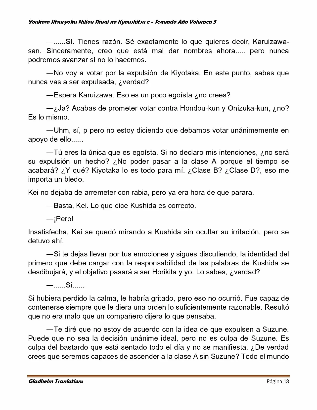 Página 18 del Manga