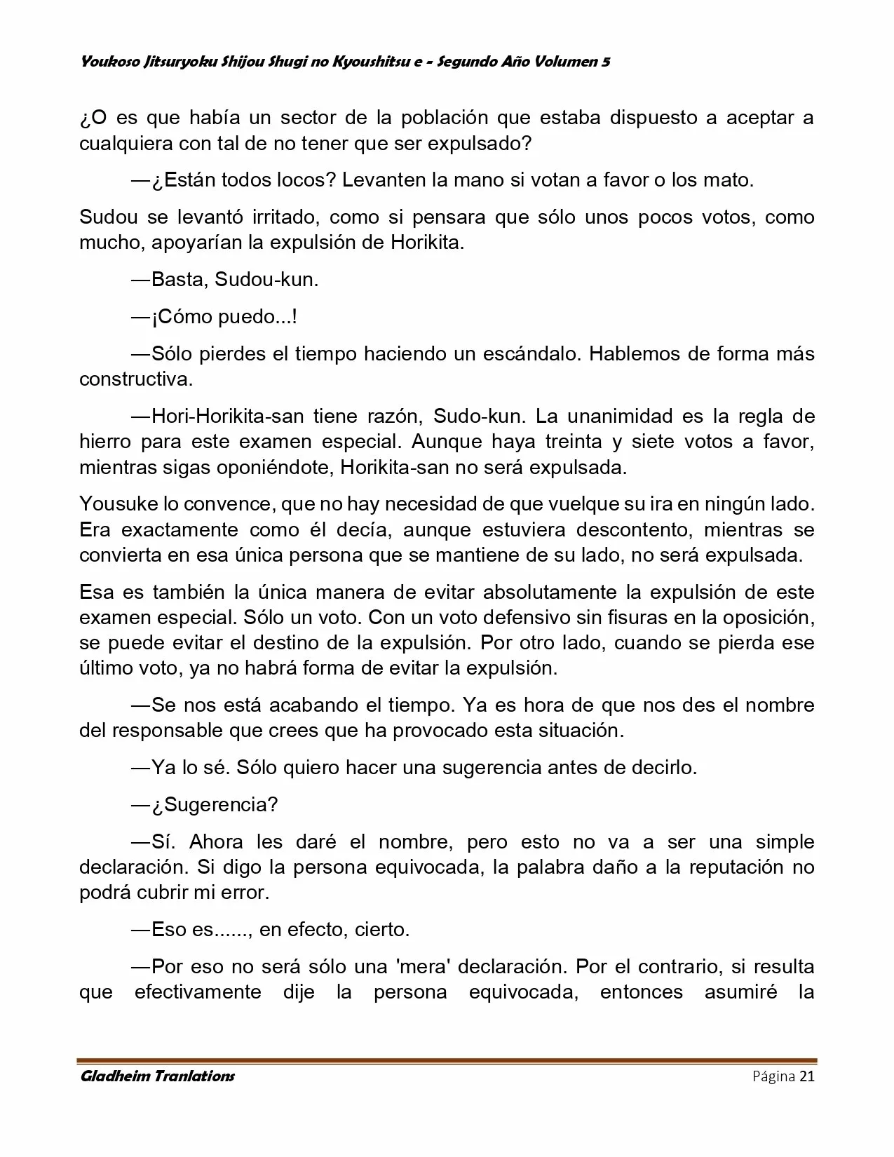 Página 21 del Manga