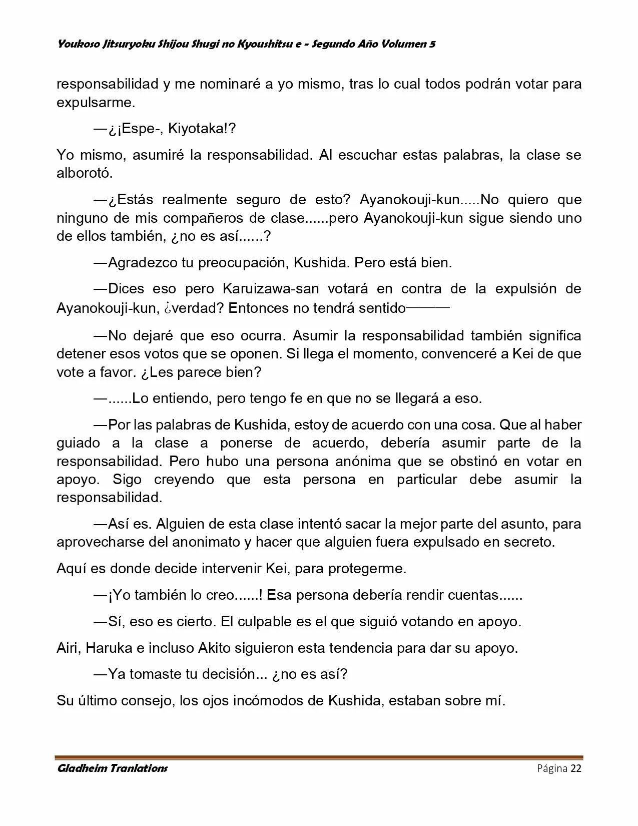 Página 22 del Manga