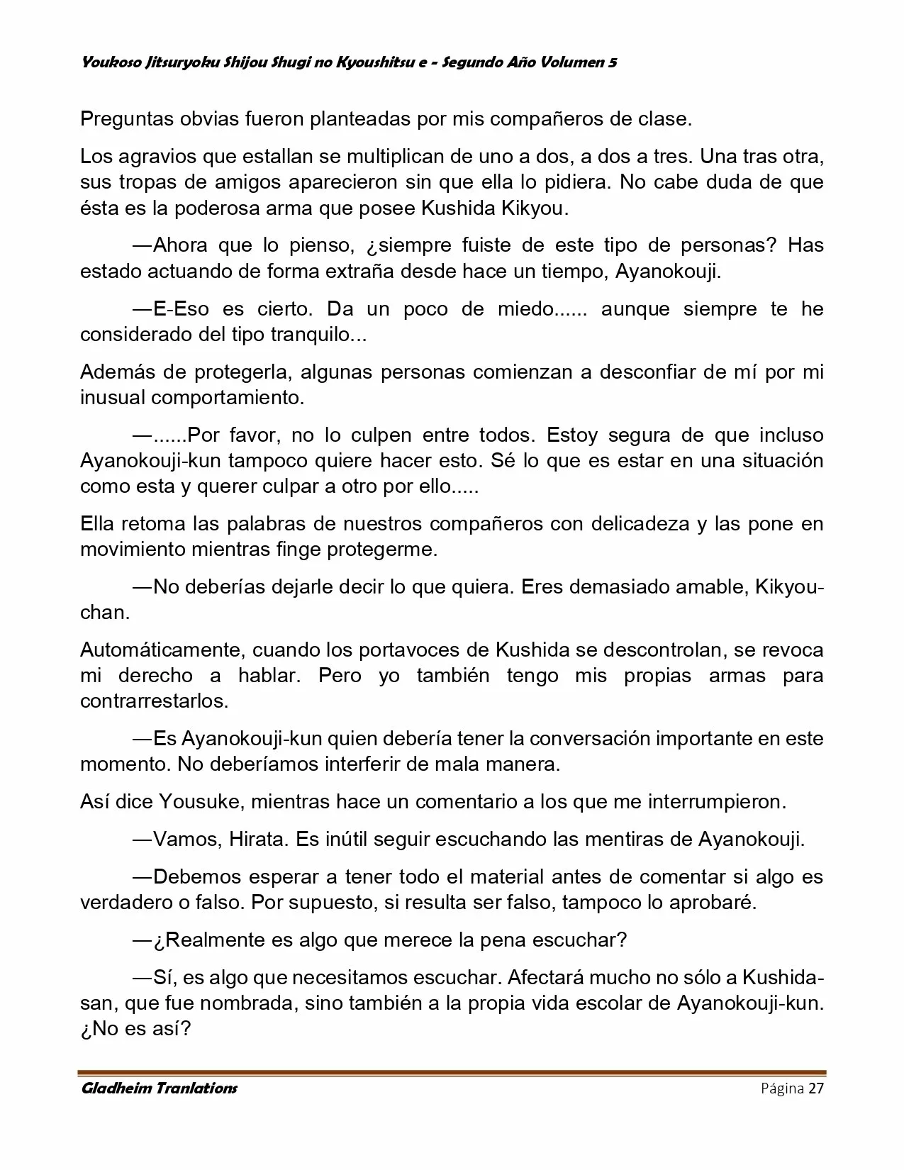 Página 27 del Manga