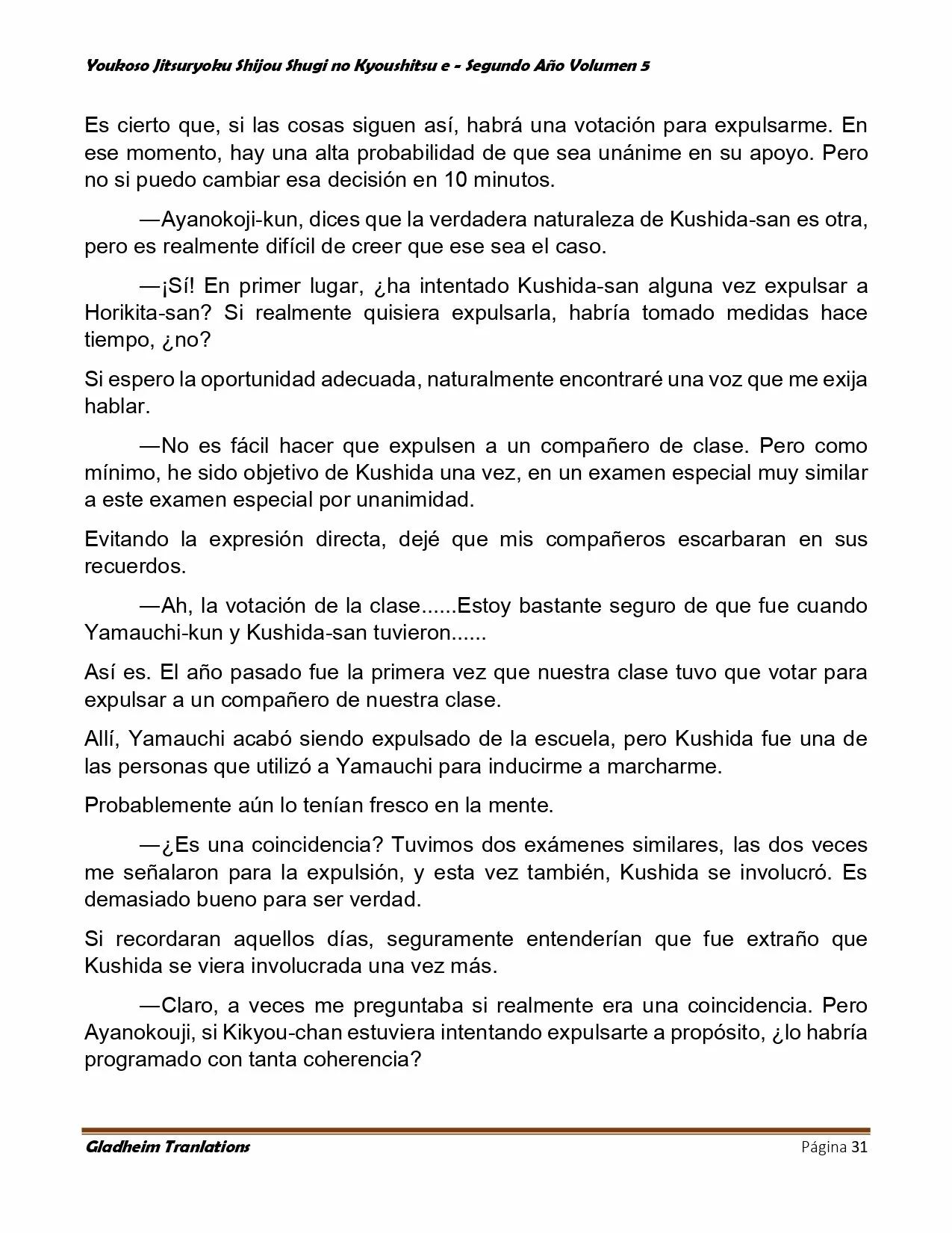 Página 31 del Manga