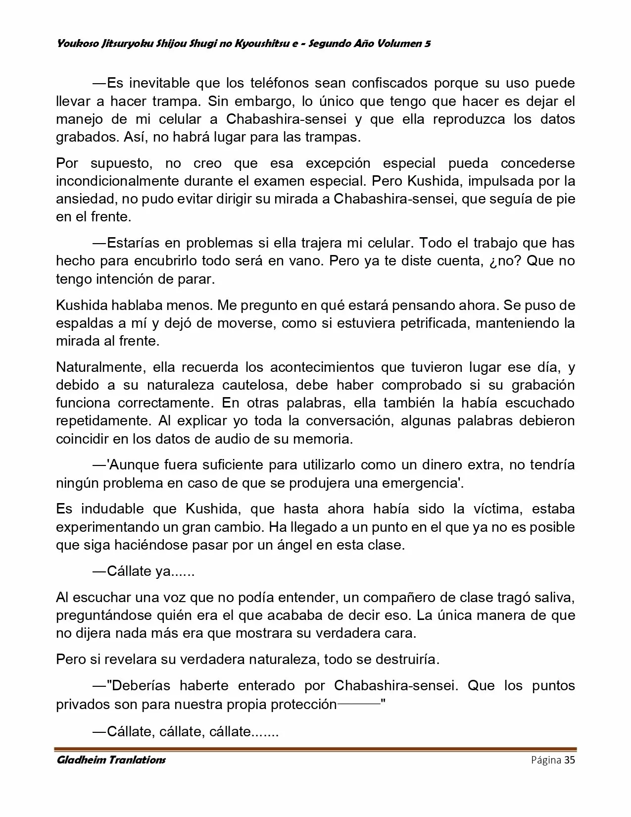 Página 35 del Manga