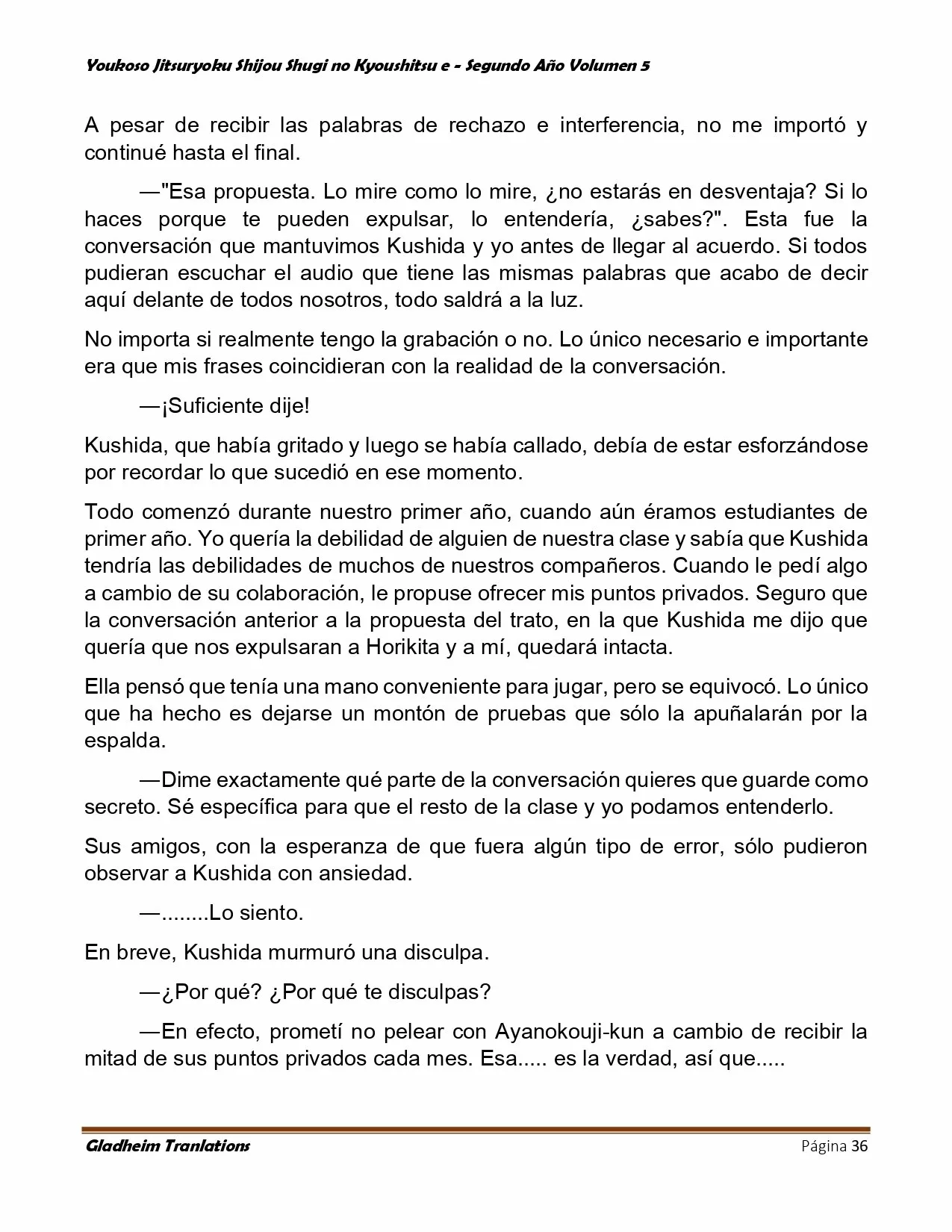 Página 36 del Manga