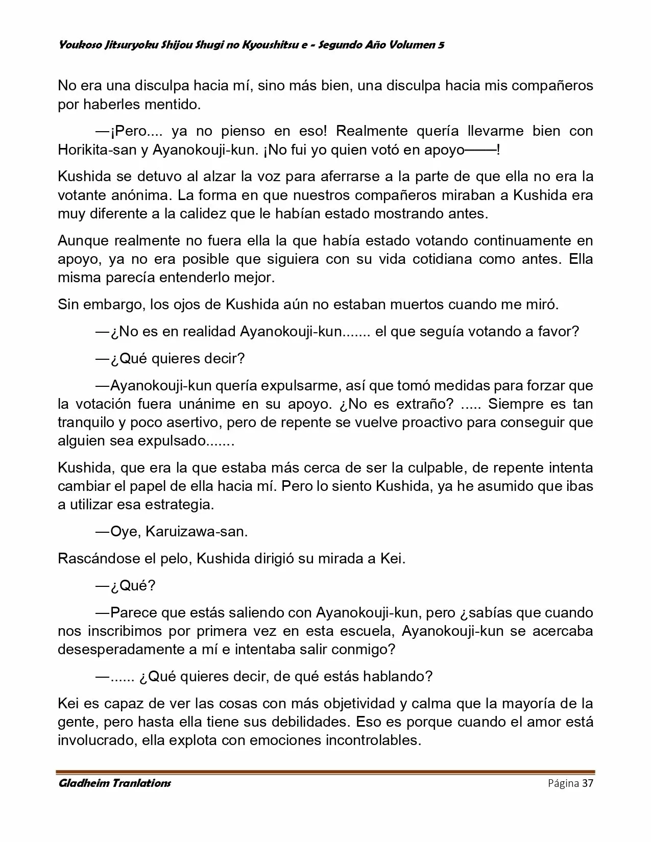 Página 37 del Manga