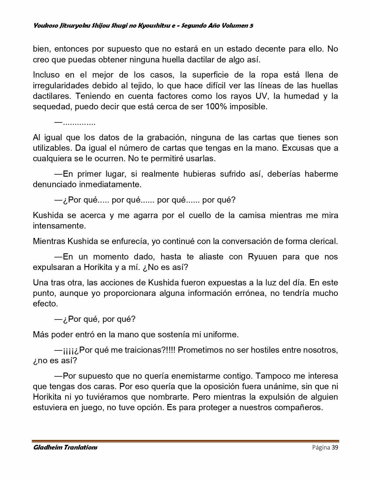 Página 39 del Manga