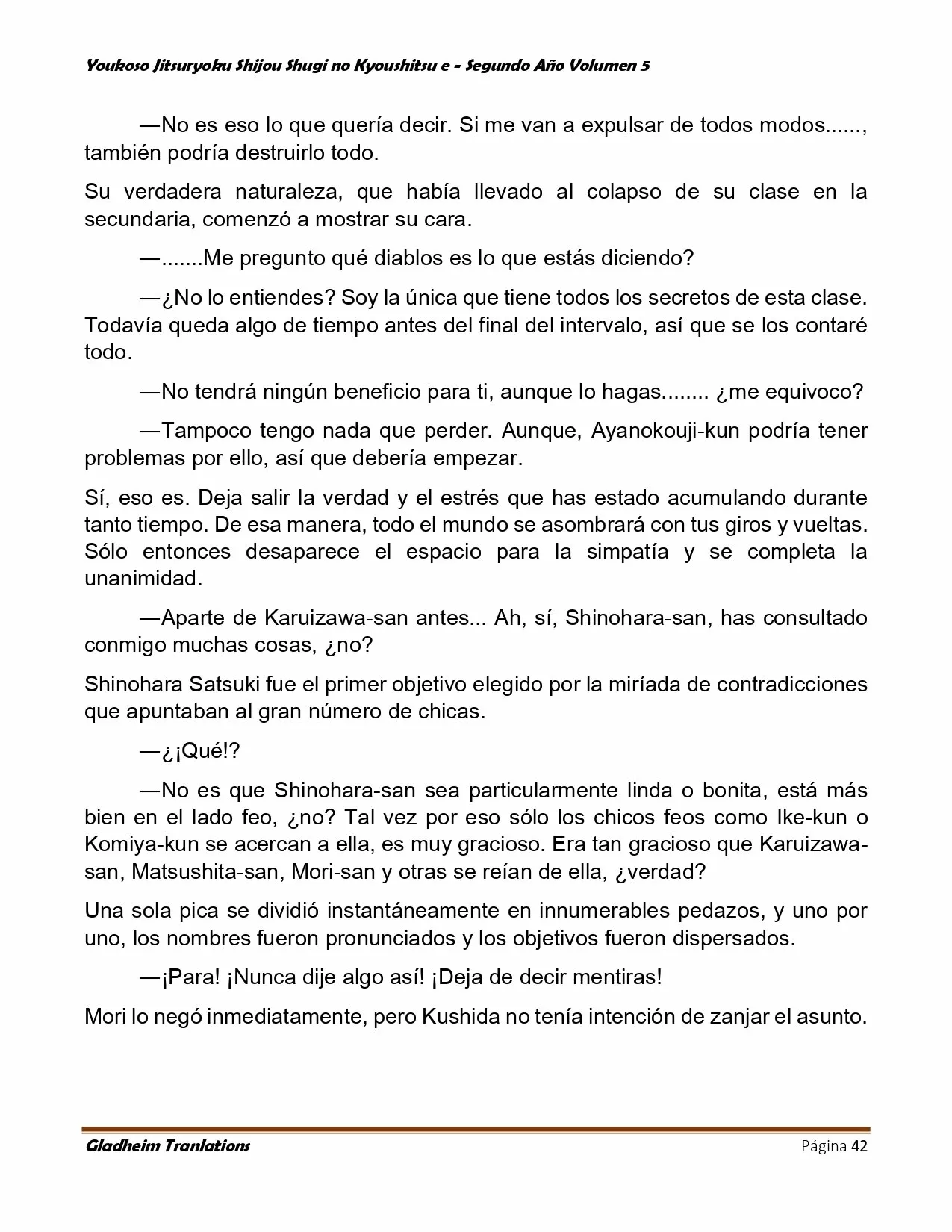 Página 42 del Manga