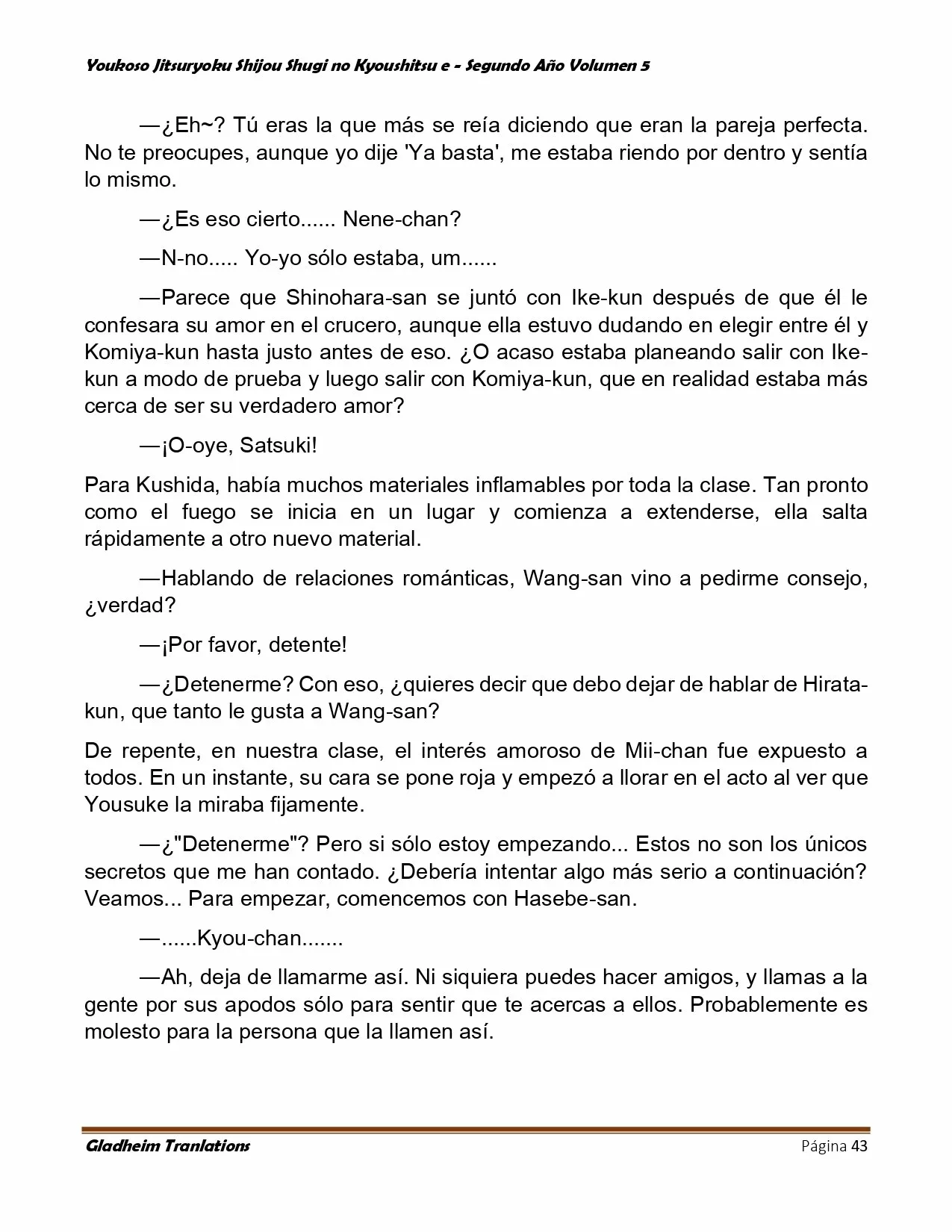 Página 43 del Manga