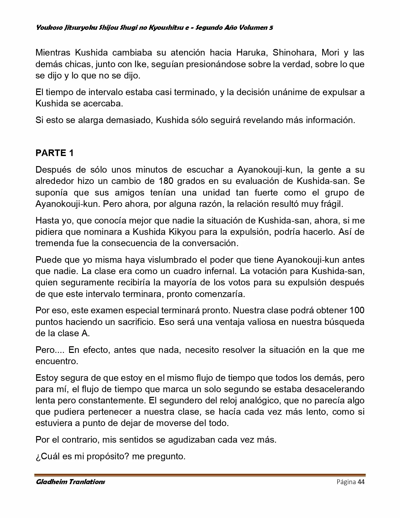 Página 44 del Manga