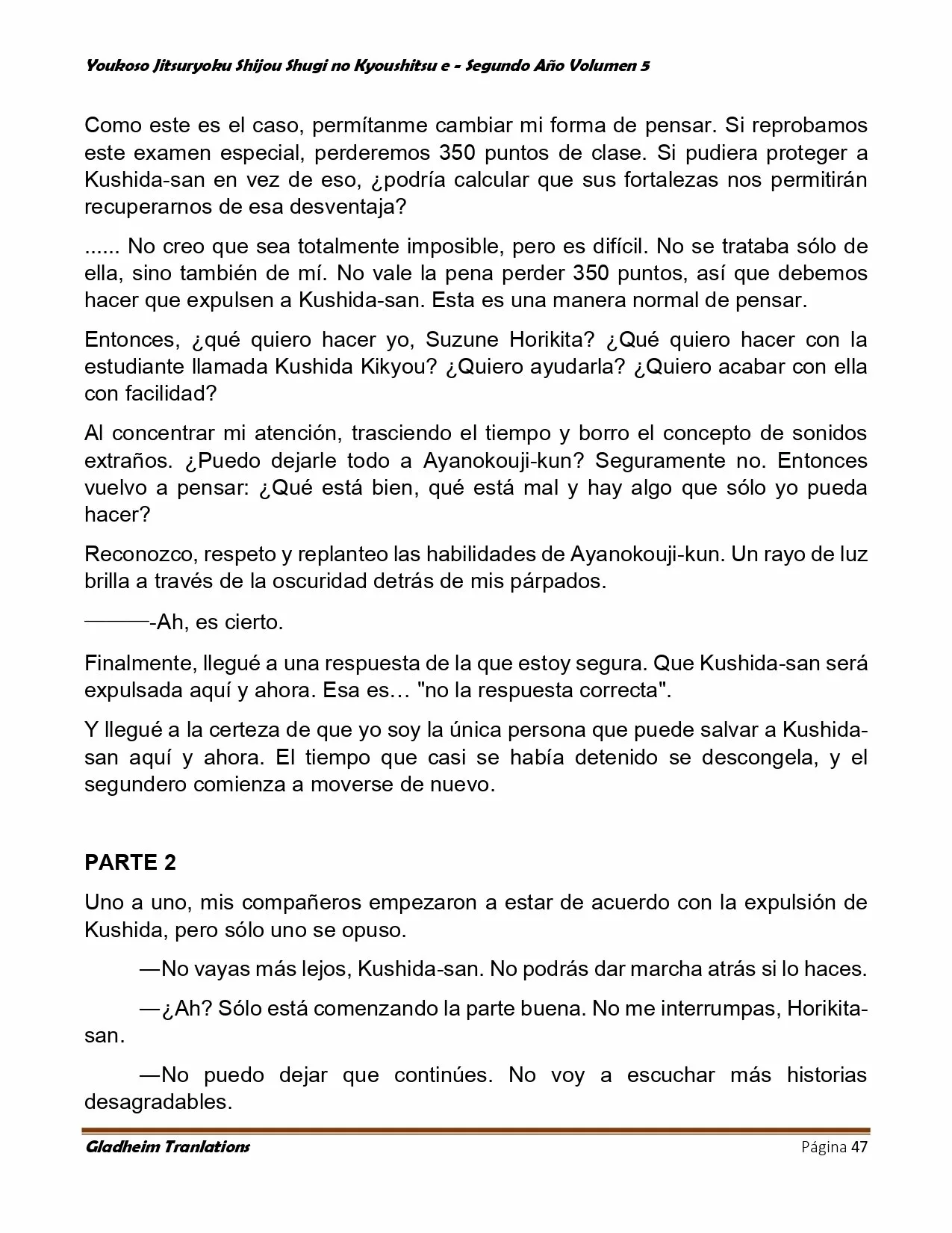 Página 47 del Manga