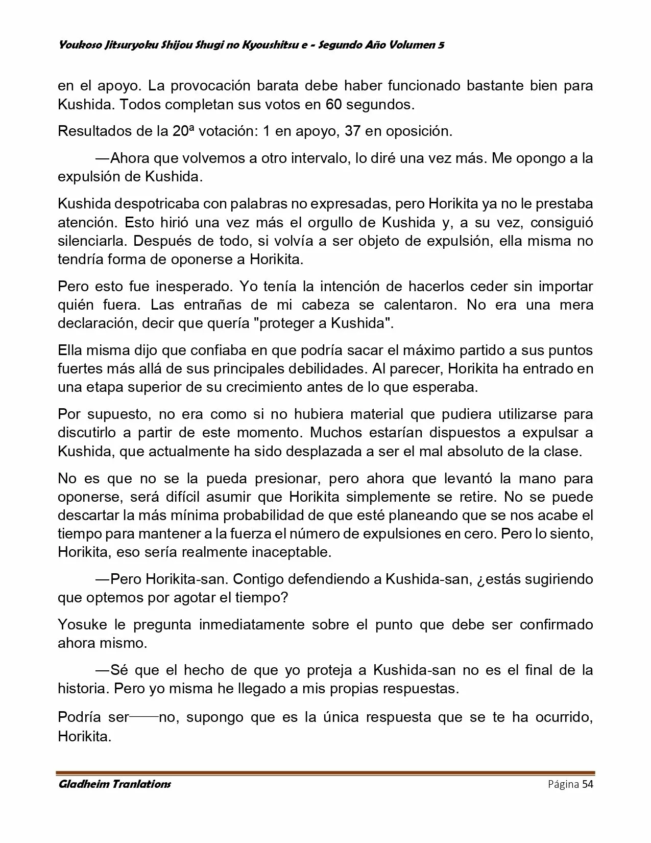 Página 54 del Manga