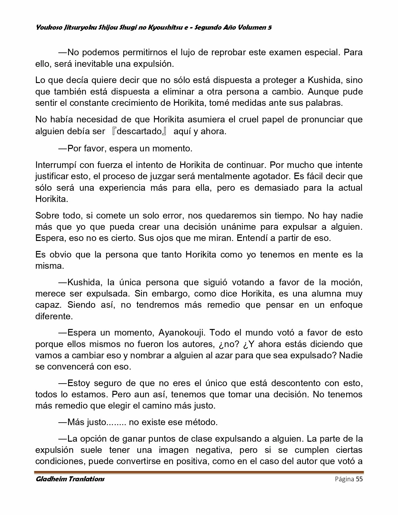 Página 55 del Manga