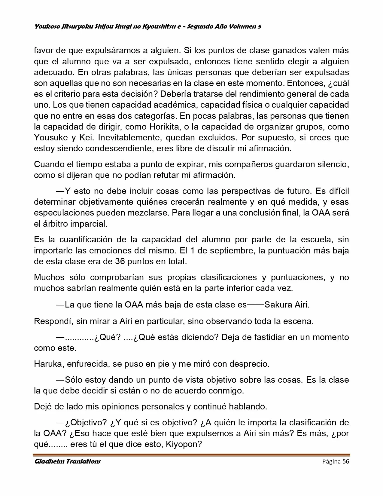 Página 56 del Manga