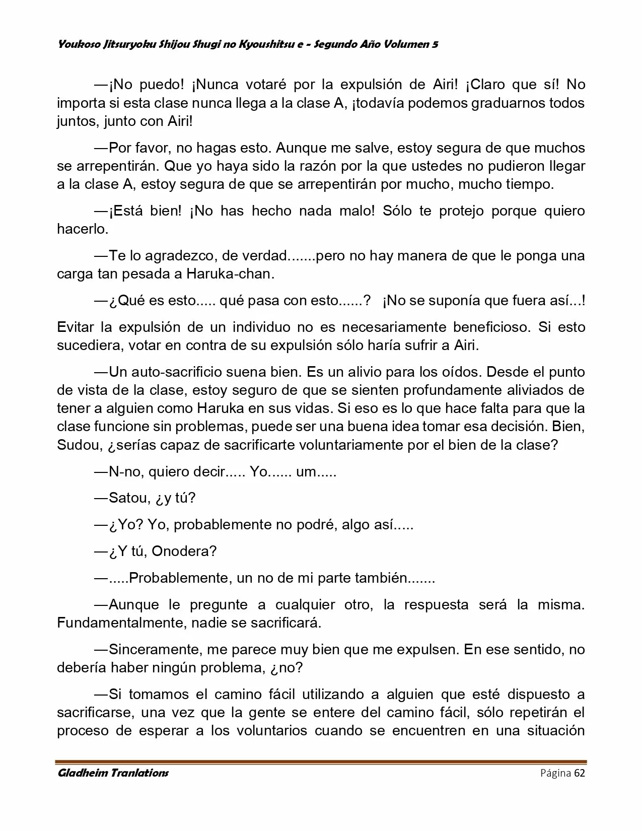 Página 62 del Manga