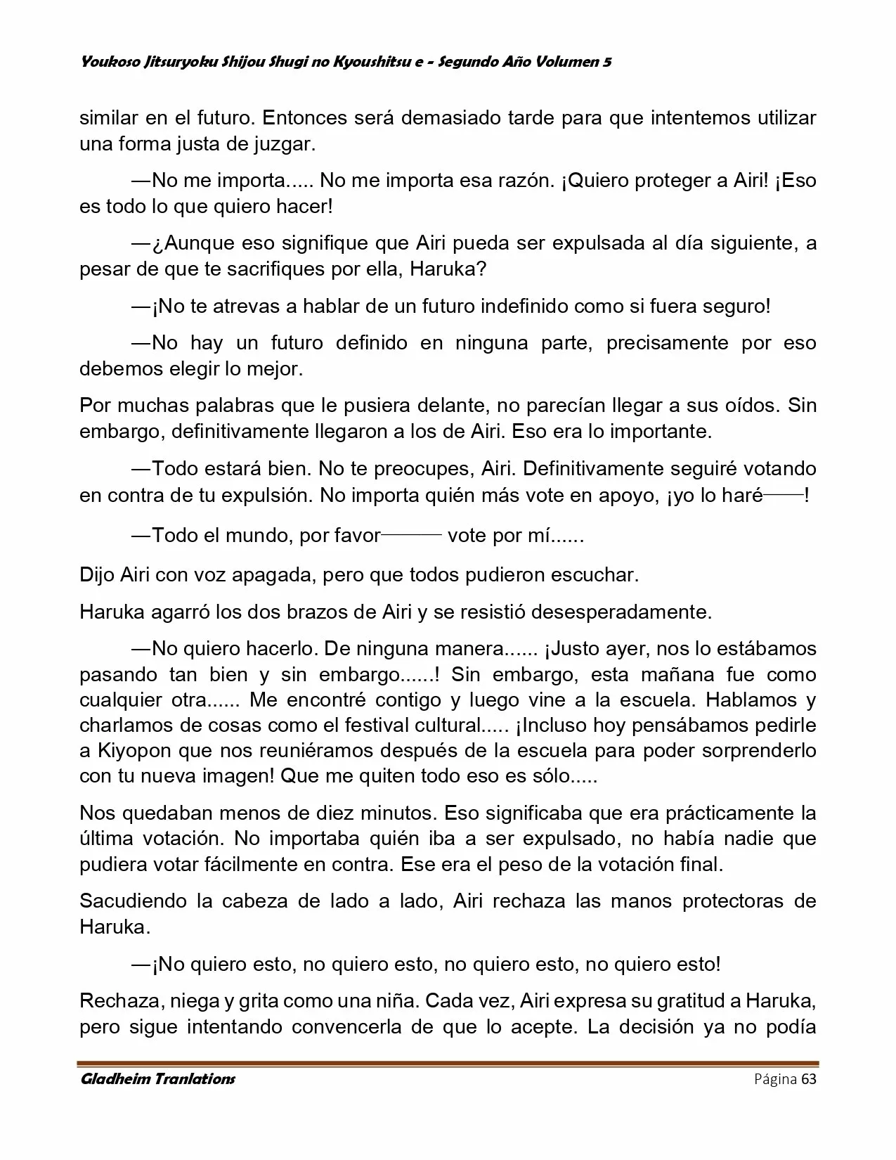 Página 63 del Manga