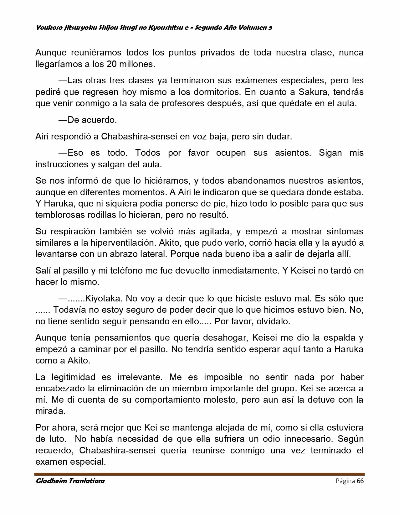 Página 66 del Manga