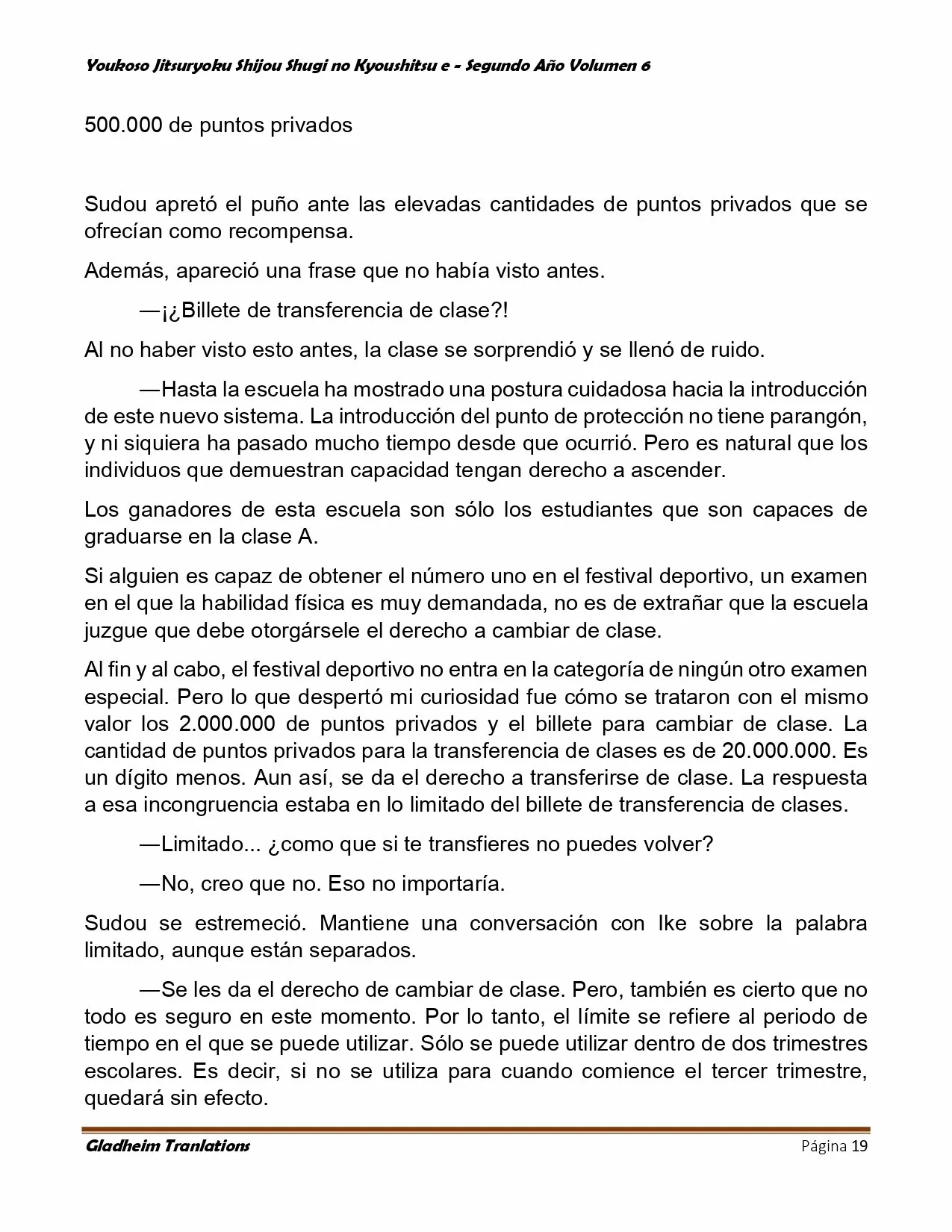 Página 19 del Manga