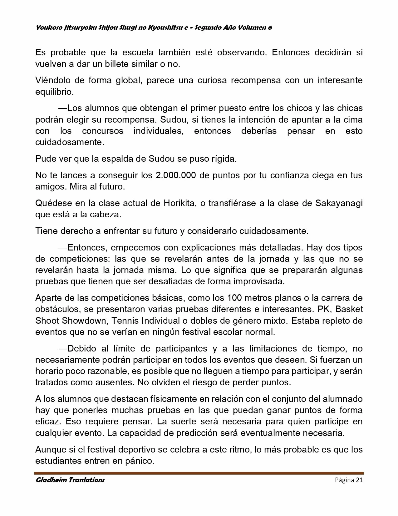 Página 21 del Manga