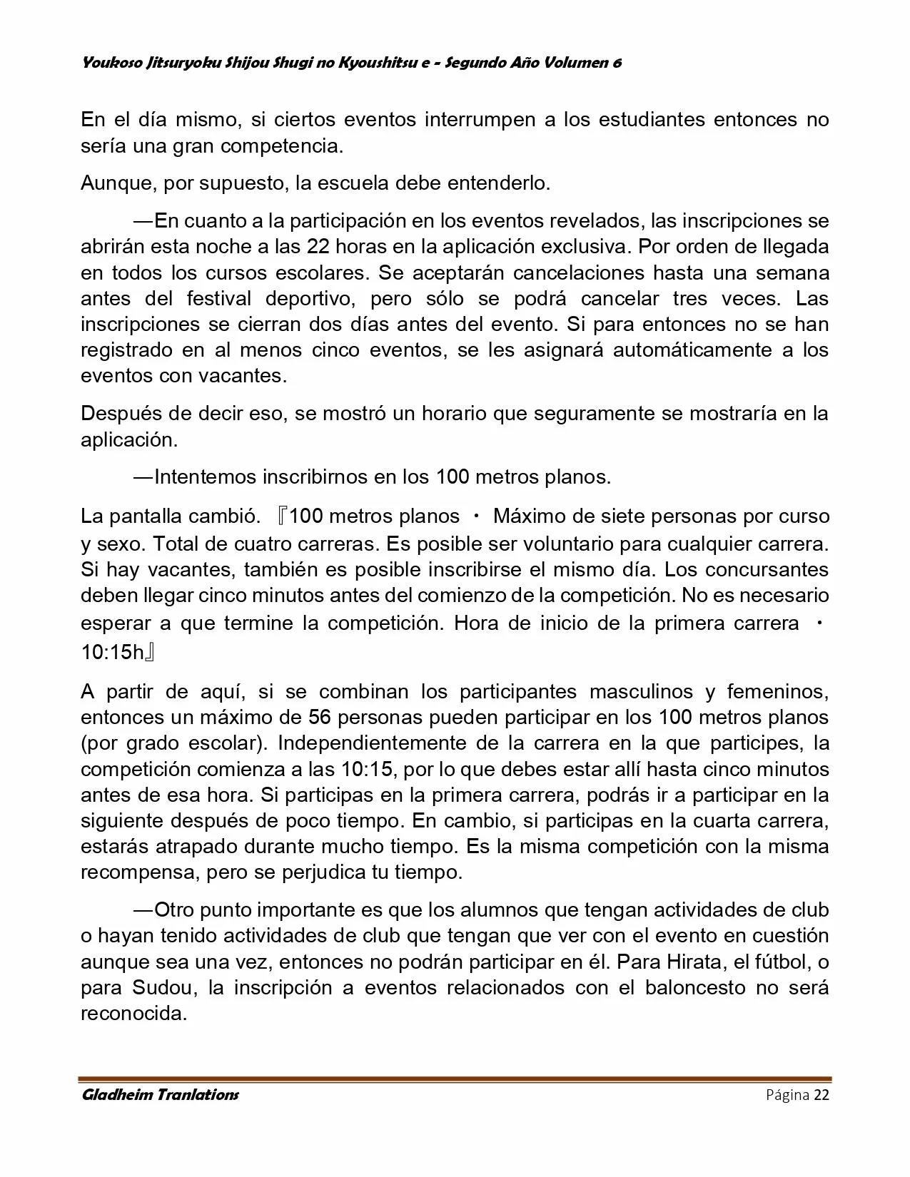 Página 22 del Manga