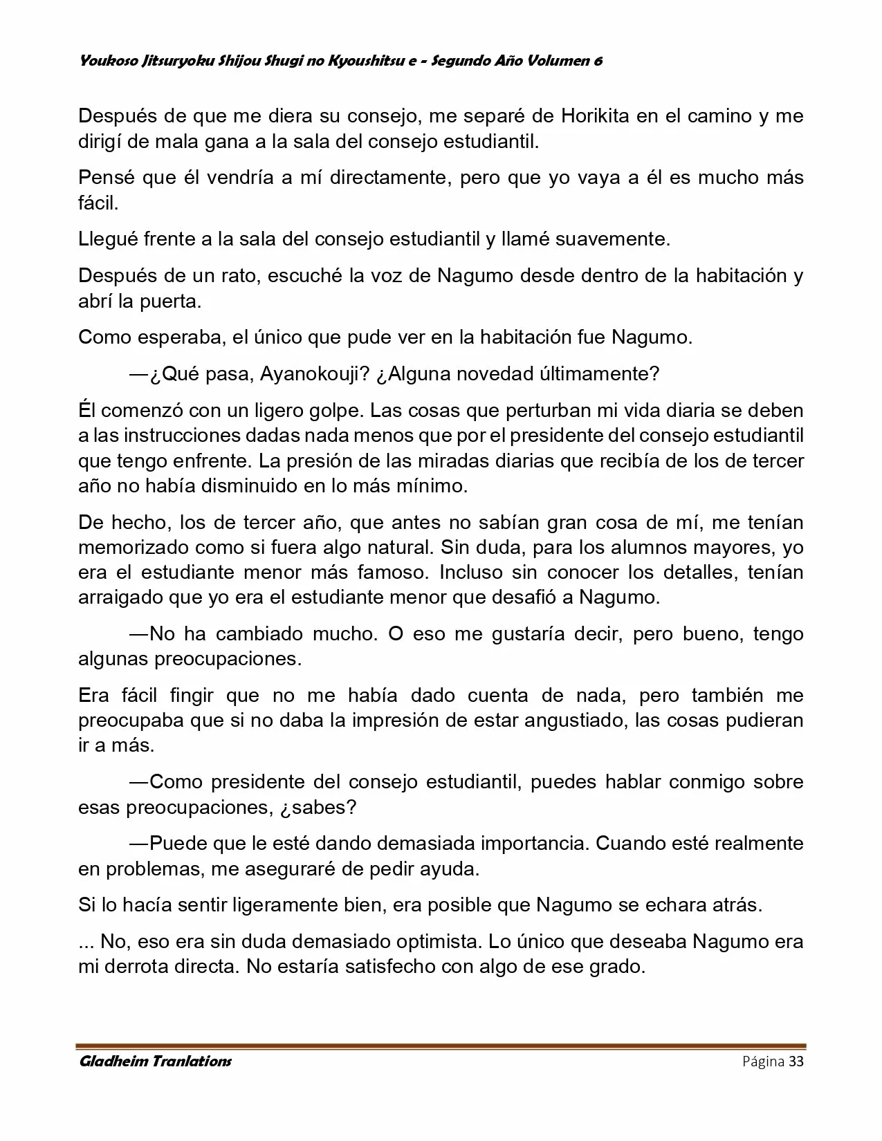 Página 33 del Manga