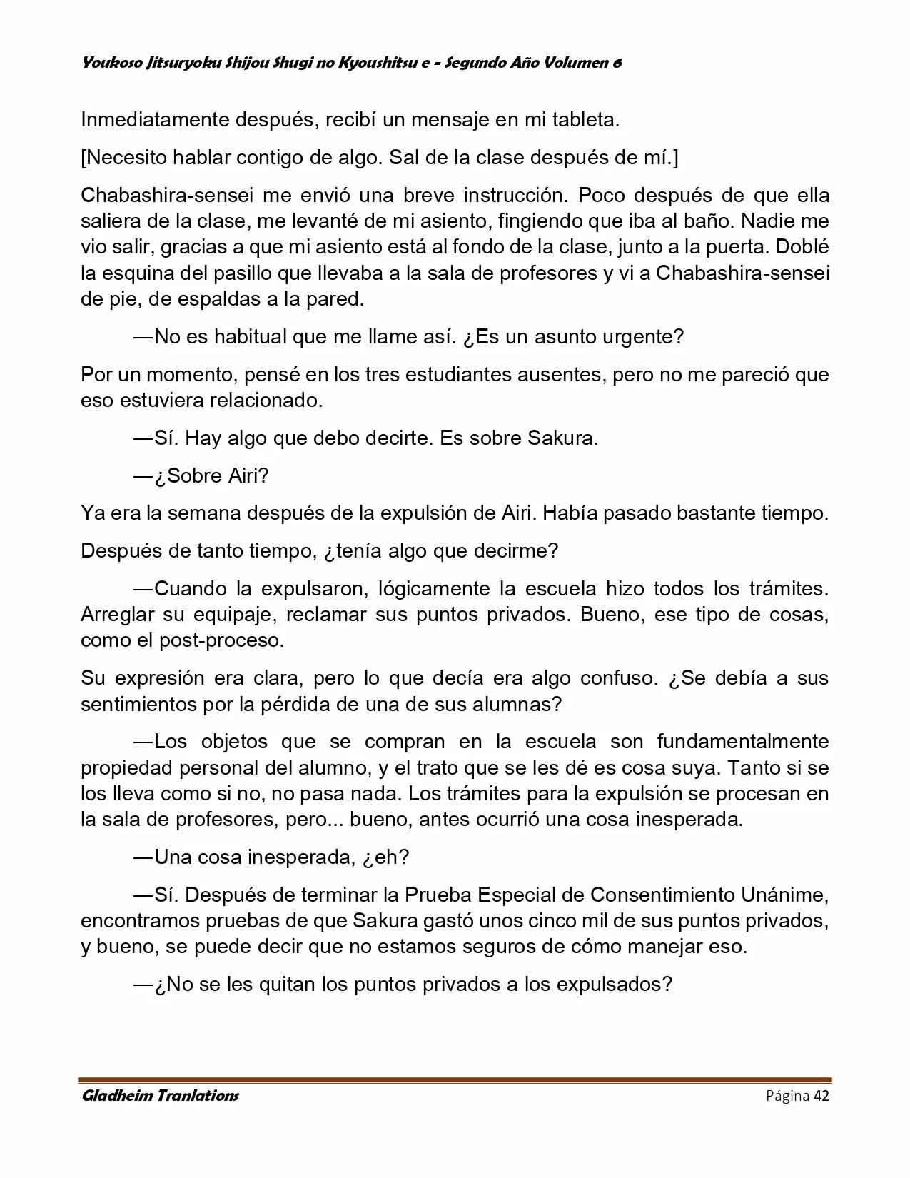 Página 42 del Manga