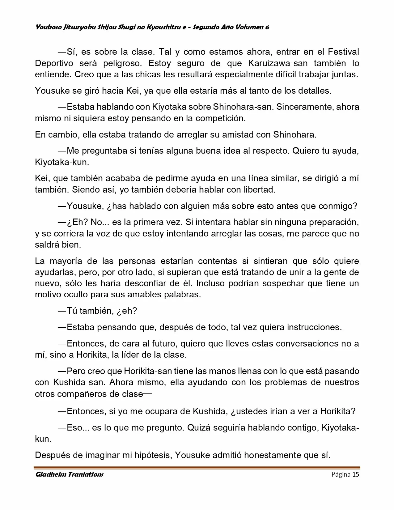 Página 15 del Manga