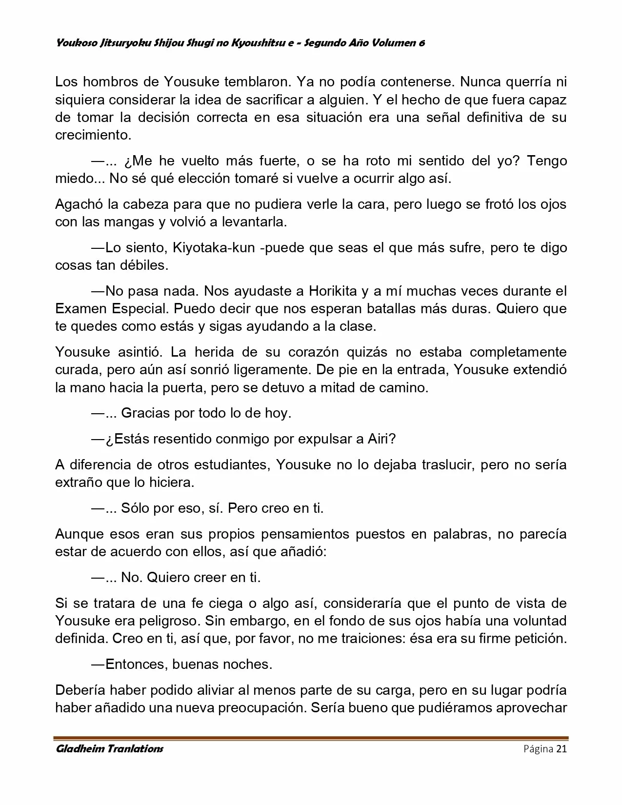 Página 21 del Manga