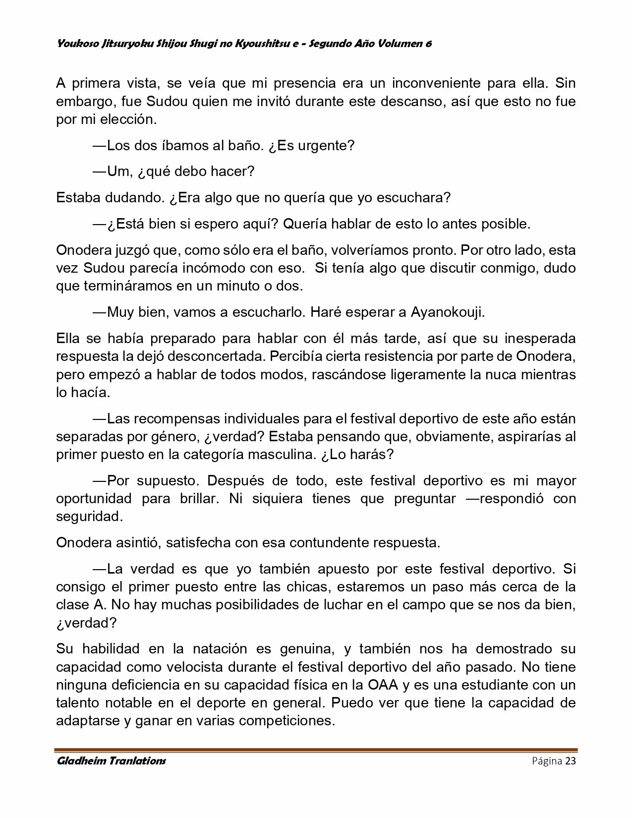 Página 23 del Manga