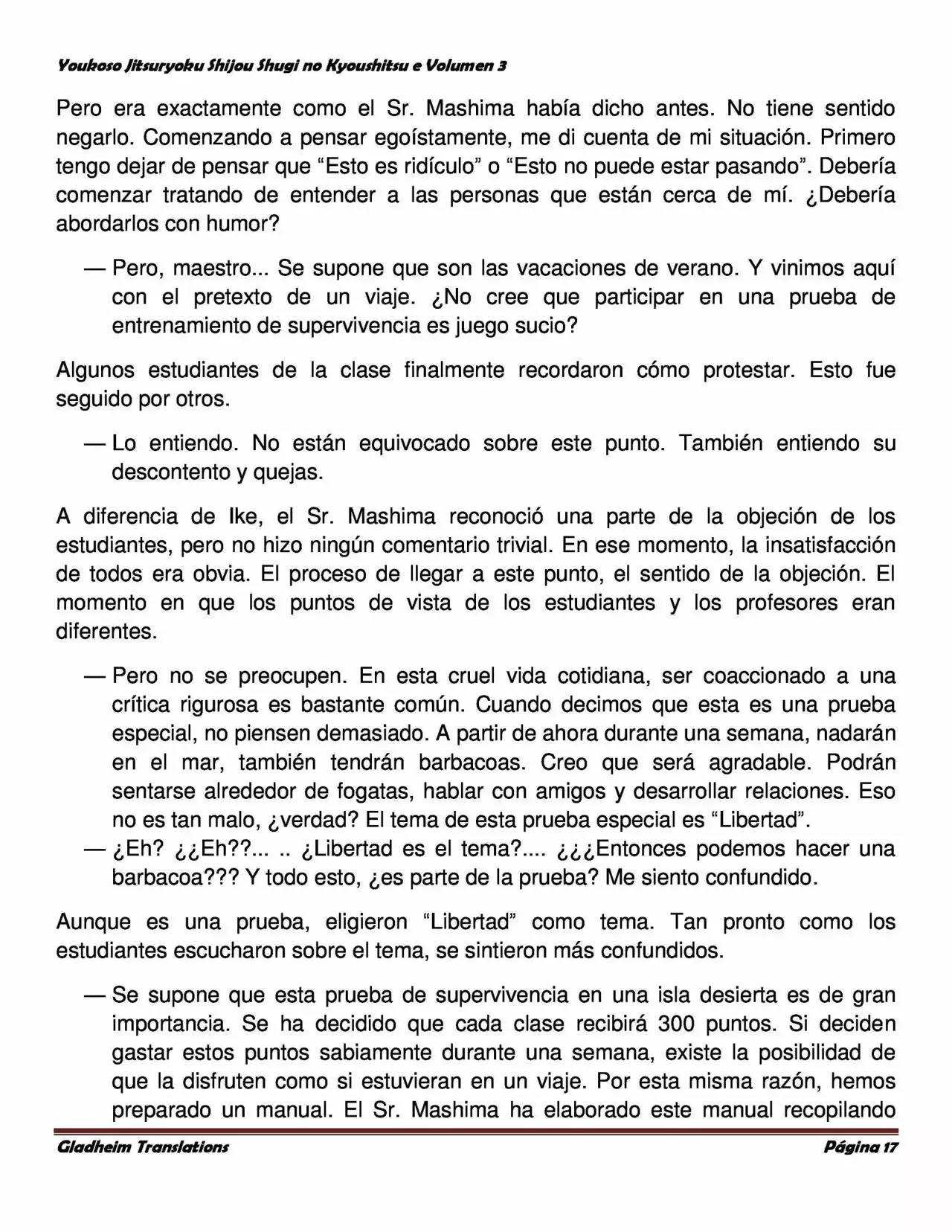 Página 17 del Manga